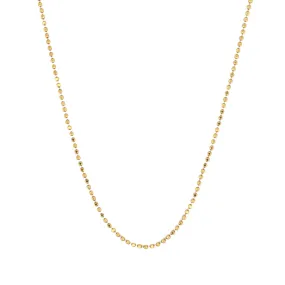 14K Gold Ball Chain Necklace