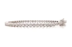 2.28ct tw Diamond Bezel-set Tennis Bracelet