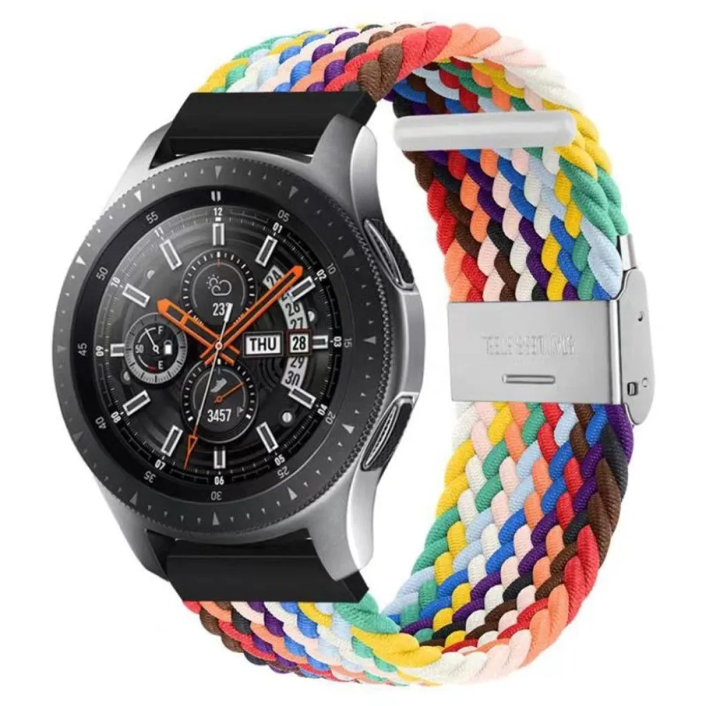 22mm Universal elastic nylon watch strap - Multi-color