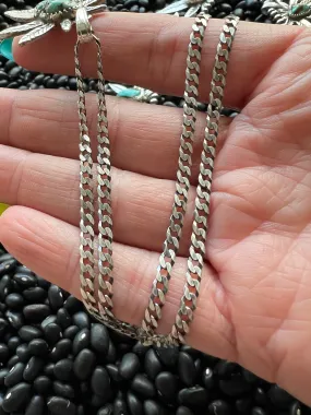 2.8 mm Curb Chain Sterling Silver