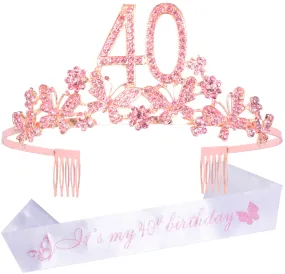 40th Birthday Decorations,40th Birthday Decorations for Women,40th Birthday Sash,40th