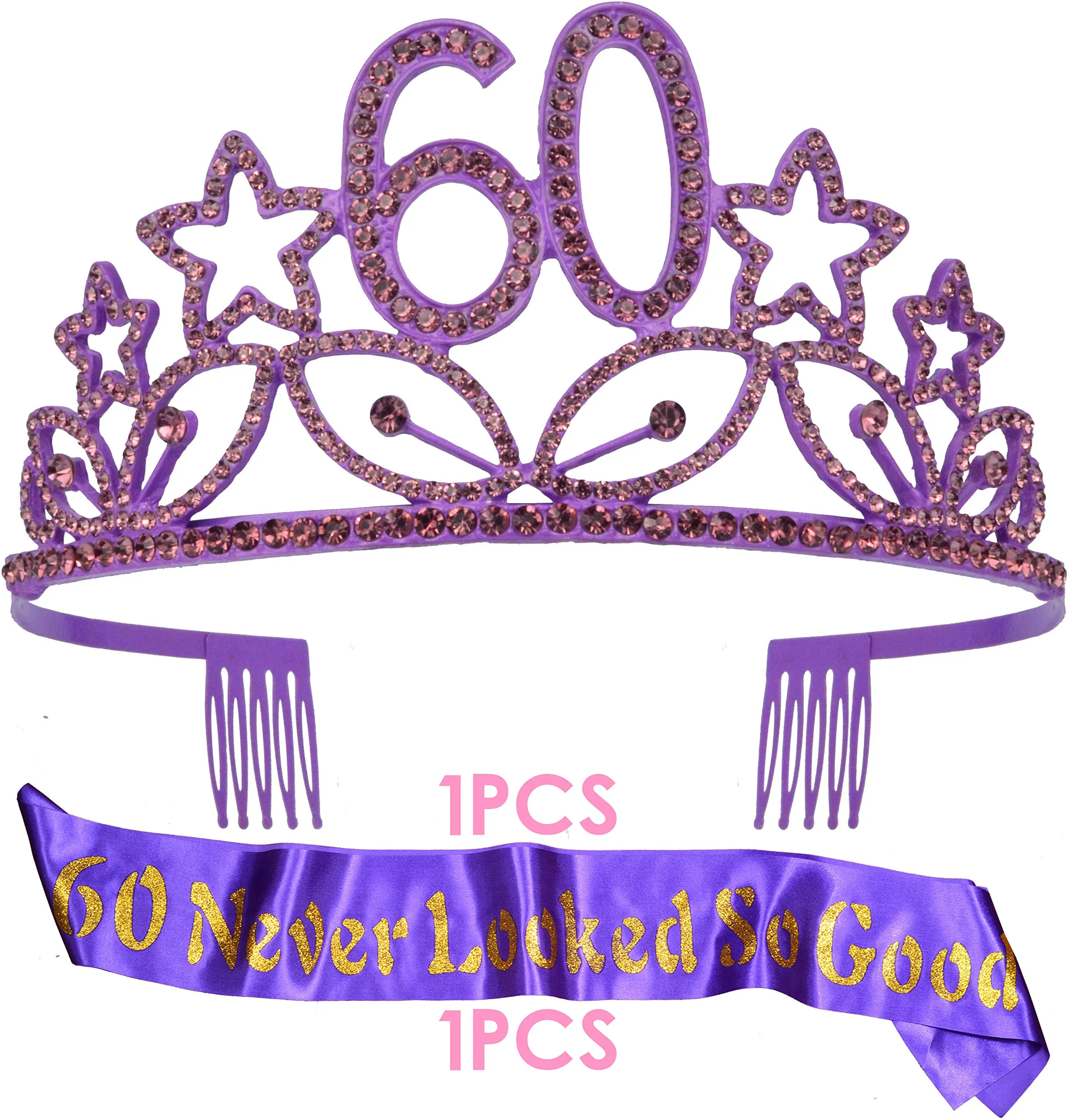 60th Birthday, 60th Birthday Gift, 60th Birthday Crown, 60th Birthday Tiara, 60th Birthday