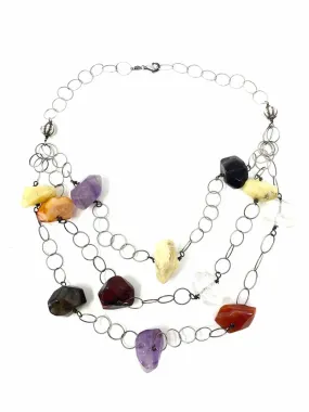 .925 Multi-Color Chunky Necklace