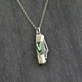 Abalone Mini Knife Necklace - Small