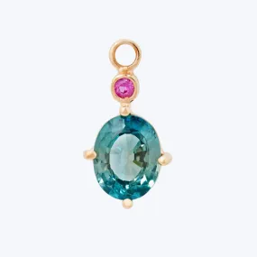 Alice Charm with Blue Topaz