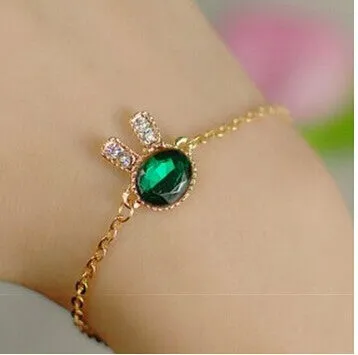 Alloy Rabbit Diamond Diamond Bracelet Lady