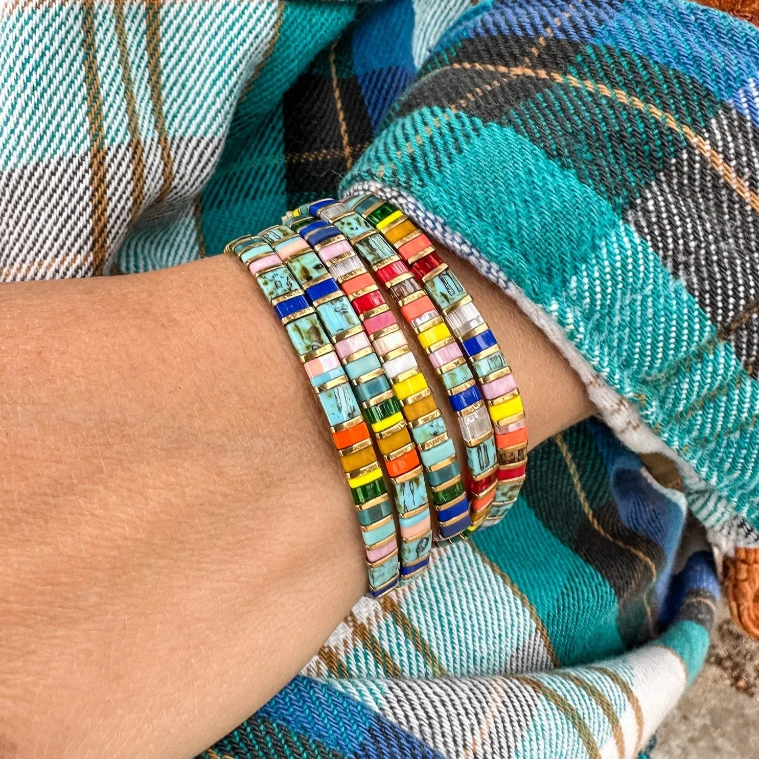 ALOHA - stackable stretch bracelet