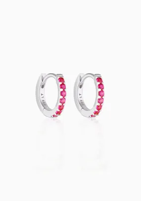 Alpha Earrings_Silver Ruby