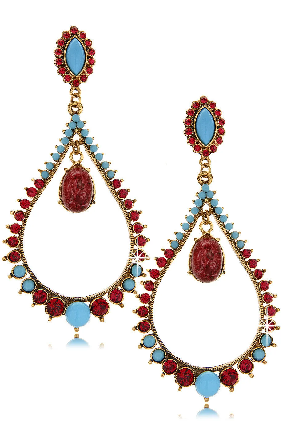 ANDREA MADER AURORA Turquoise Drop Earrings