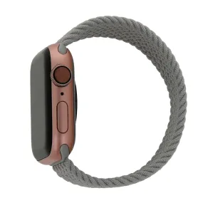 Apple Watch (38/40/SE/41/42mm) Elastisk Stof Rem - Str. L - Grå