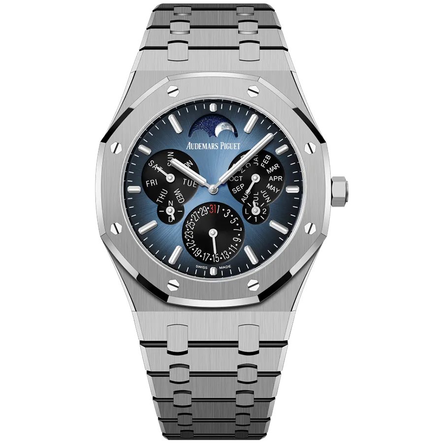 Audemars Piguet Royal Oak Perpetual Calendar Ultra-Thin 41mm 26586TI.OO.1240TI.01 Blue Dial