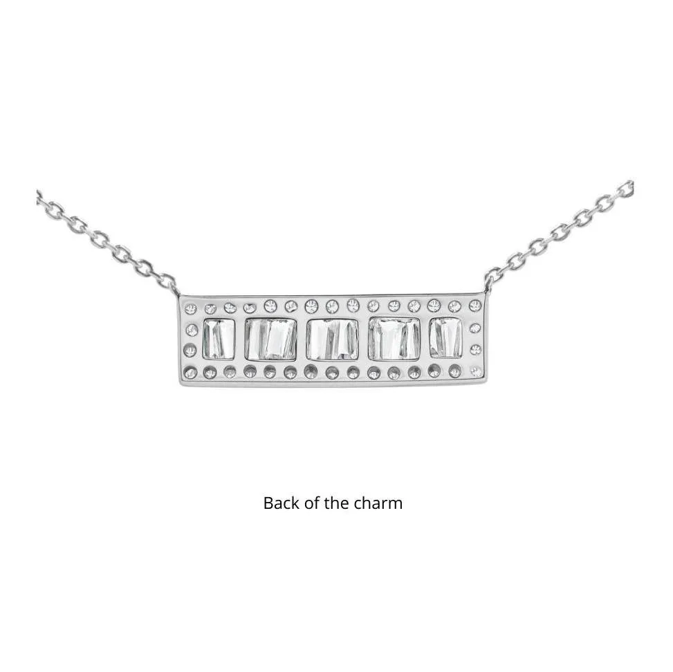 Baguette Diamond Bar Necklace