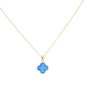 bara boheme | Clover CZ Pave Necklace - Large