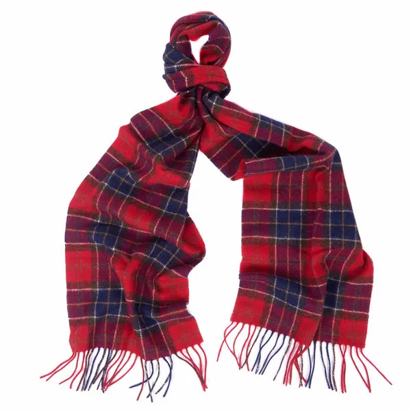 Barbour Tartan Lambswool Scarf - Red Tartan