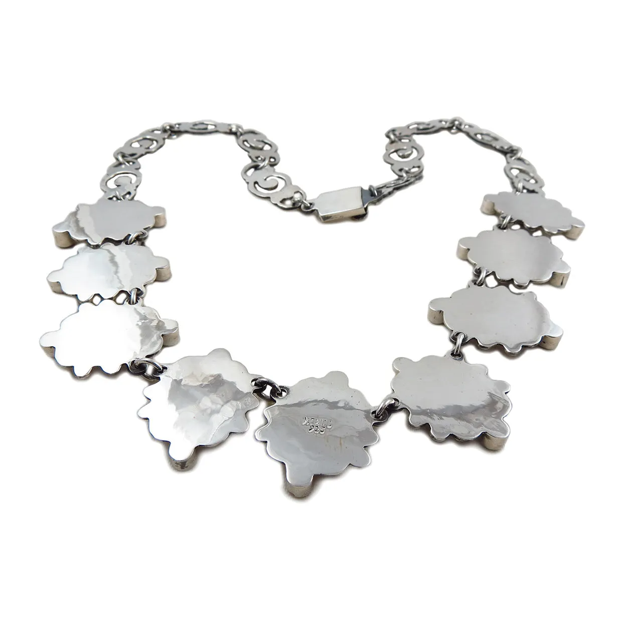 Baroque Sterling Silver Gemstone Necklace