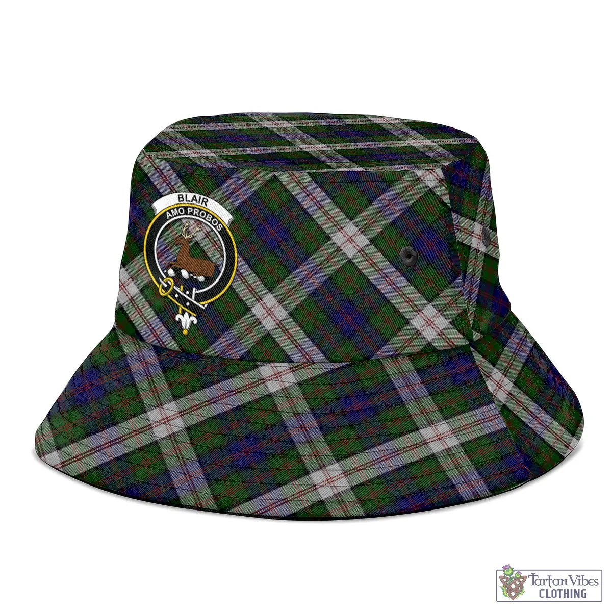 Blair Dress Tartan Bucket Hat with Family Crest