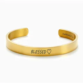 Blessed External Personalizable Cuff Bracelet