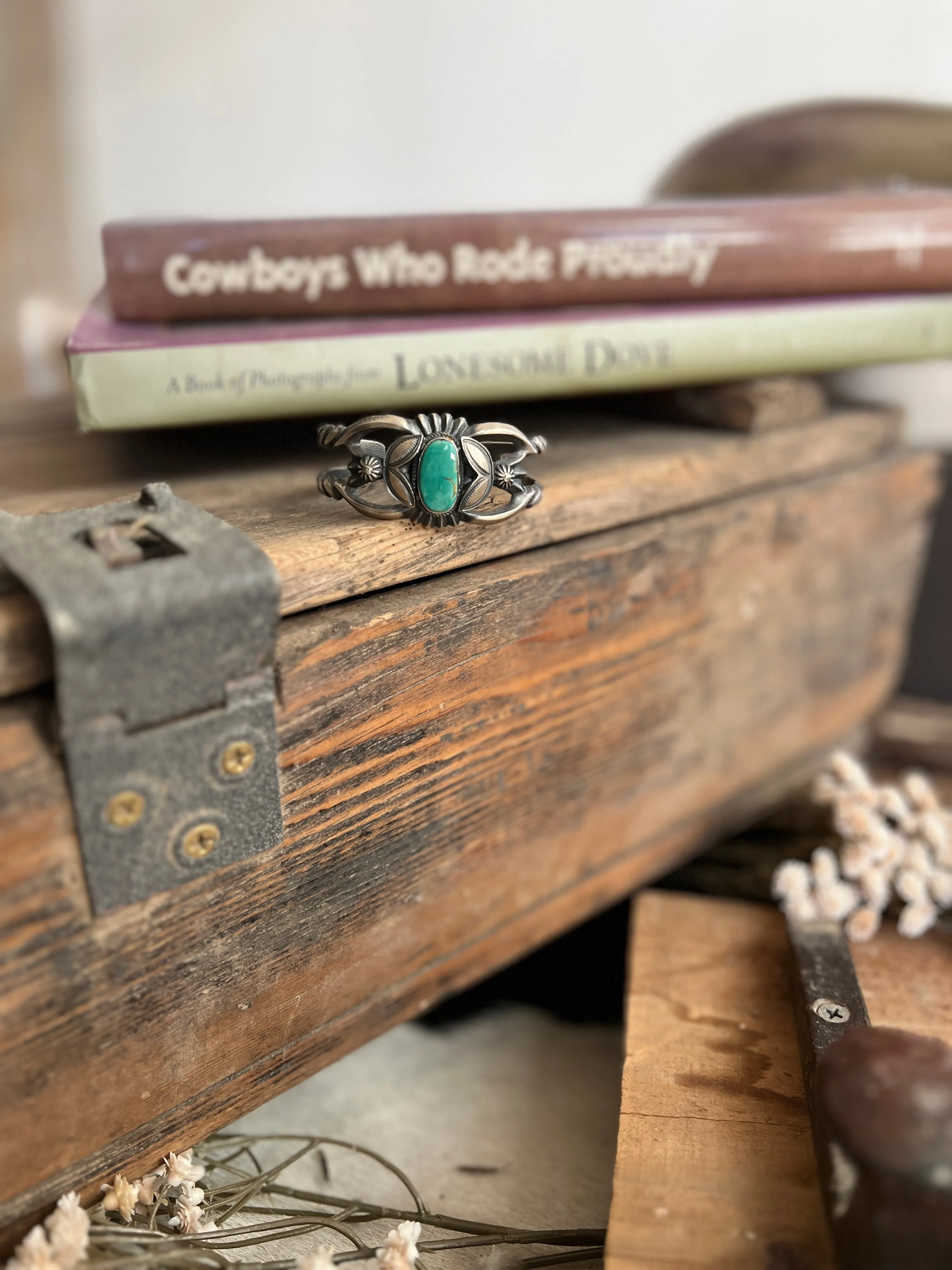 Bly Sterling Silver Navajo Turquoise Cuff Bracelet