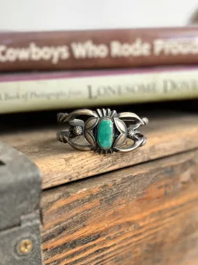 Bly Sterling Silver Navajo Turquoise Cuff Bracelet