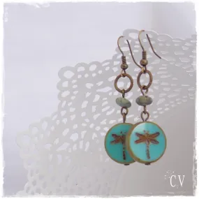 Bohemian Dragonfly Earrings