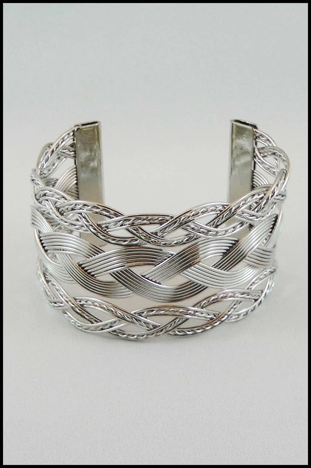 Braided Metal Cuff Bracelet