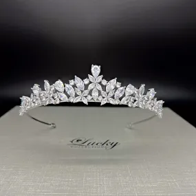 Bridal Crown, Charming Small Tiara, Dainty Petite Crown for Bride