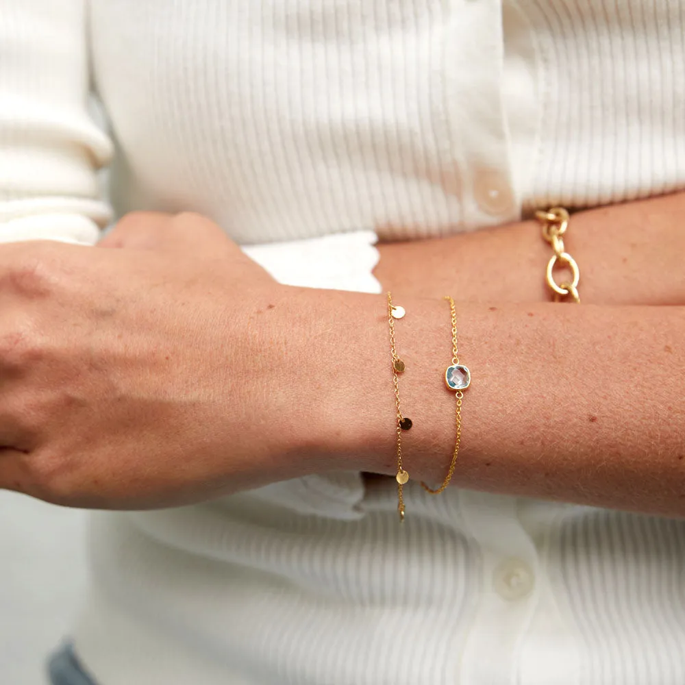 Brooklyn Blue Topaz & Gold Vermeil Bracelet