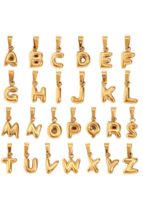 Bubble Letter Charms