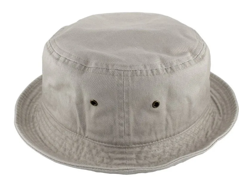 Bucket Hat 100% Cotton Packable Summer Travel Cap