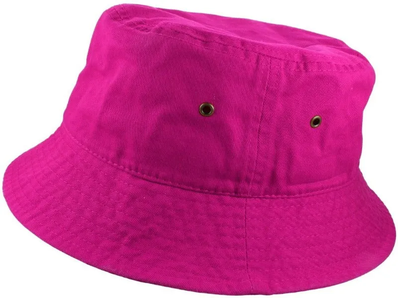 Bucket Hat 100% Cotton Packable Summer Travel Cap