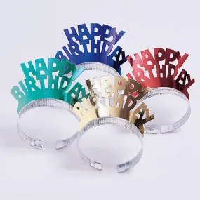 Bulk Foil Birthday Tiaras (48 per Case)