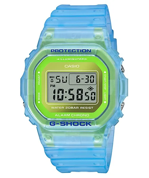 CASIO 5600 Series Blue Watch DW-5600LS-2PRE (with E-sports Theme LED Box)