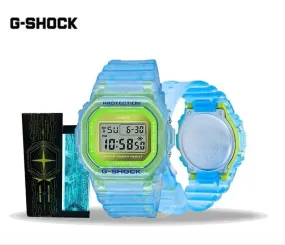 CASIO 5600 Series Blue Watch DW-5600LS-2PRE (with E-sports Theme LED Box)