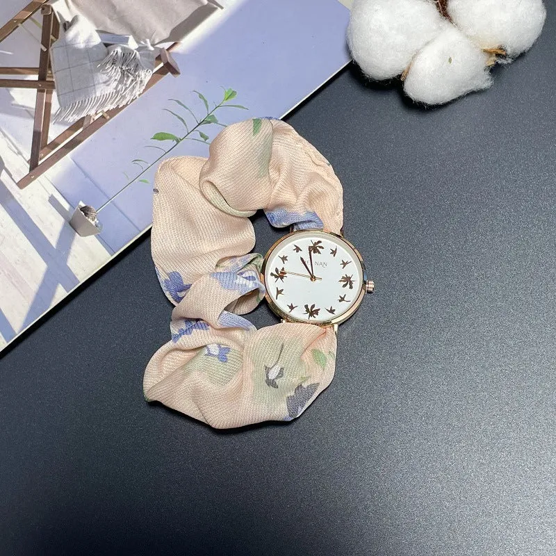 Chiffon Small Floral Creative Ribbon Watch Little Fairy Personality Quartz Watch