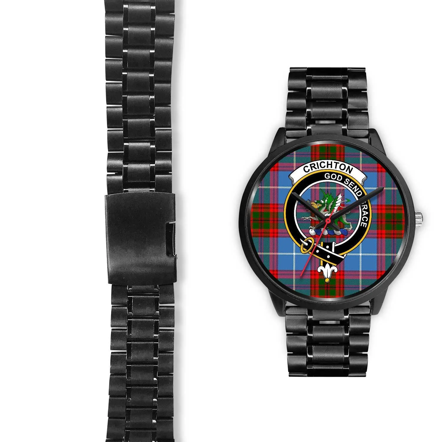 Crichton District Clan Badge Tartan Black Watch