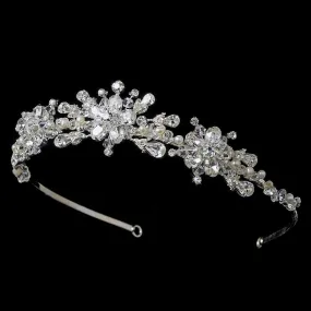 Crystal and Freshwater Pearl Wedding Tiara Headpiece