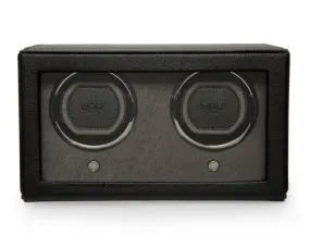 Cub Double Watch Winder With Cover (Black)