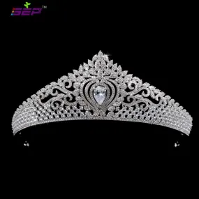 Cubic Zirconia Bridal Tiara for Wedding,Women Party Headpieces CH10050