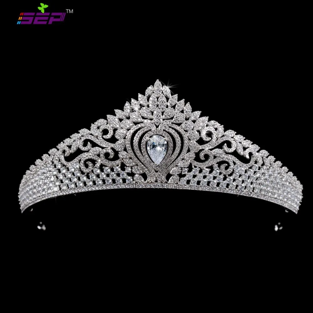 Cubic Zirconia Bridal Tiara for Wedding,Women Party Headpieces CH10050