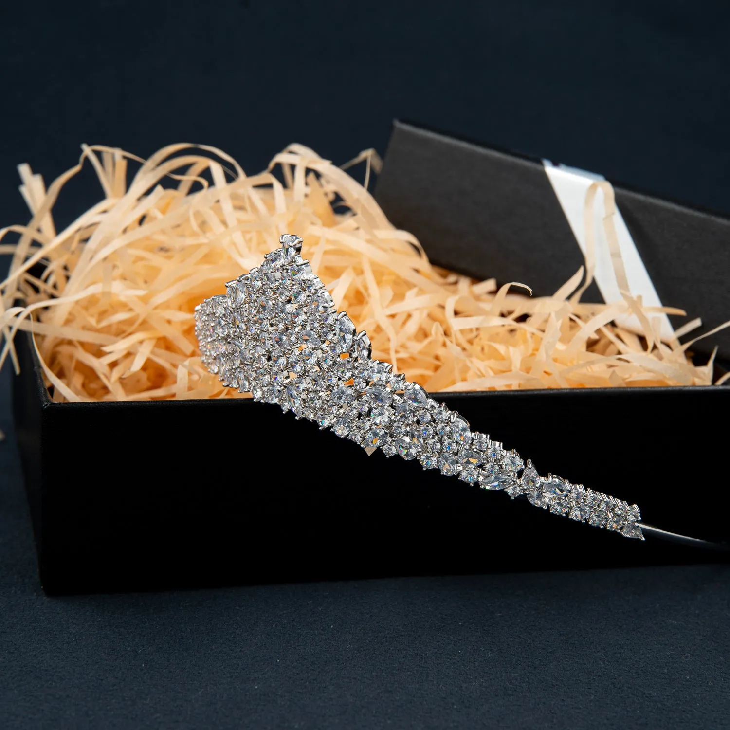 Cubic Zirconia Wedding Tiaras for Bridal, Gatherings Hair Accessories CH10350