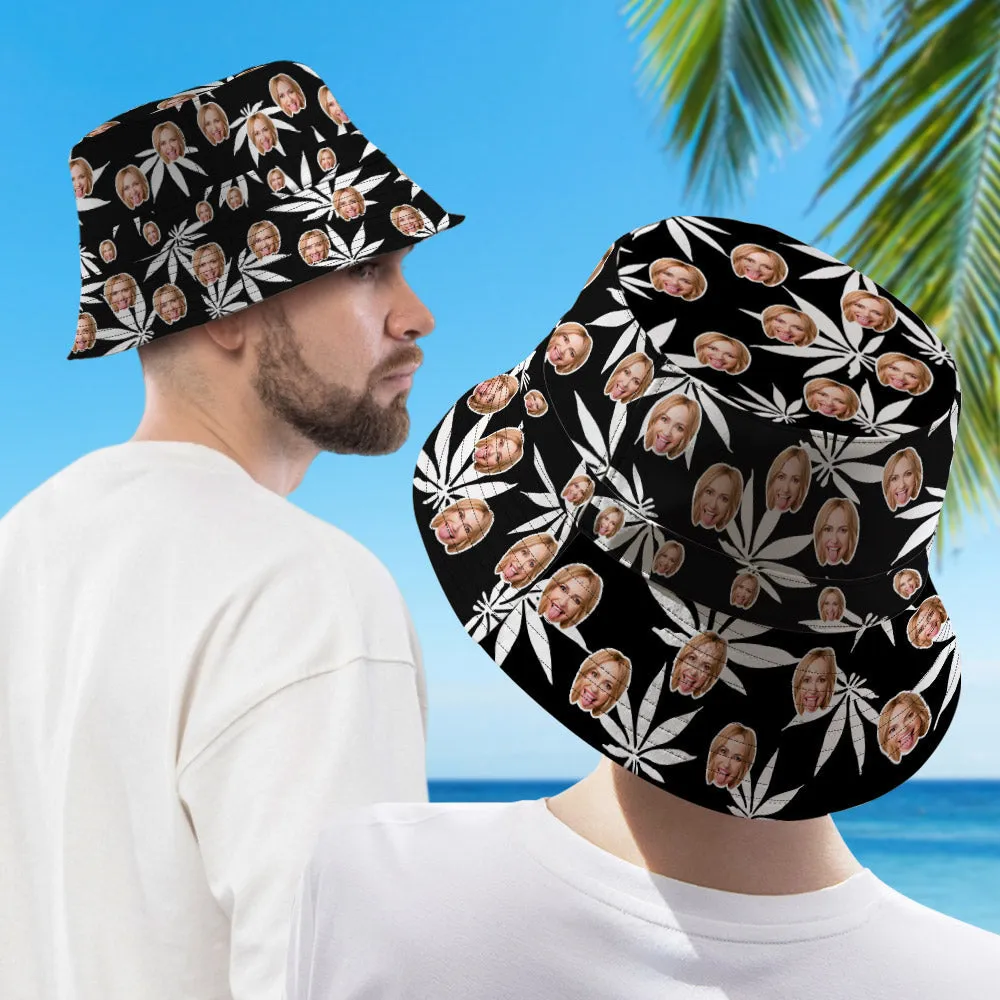 Custom Hawaiian Style Bucket Hat Double-Side-Wear Reversible Outdoors Sun Cap