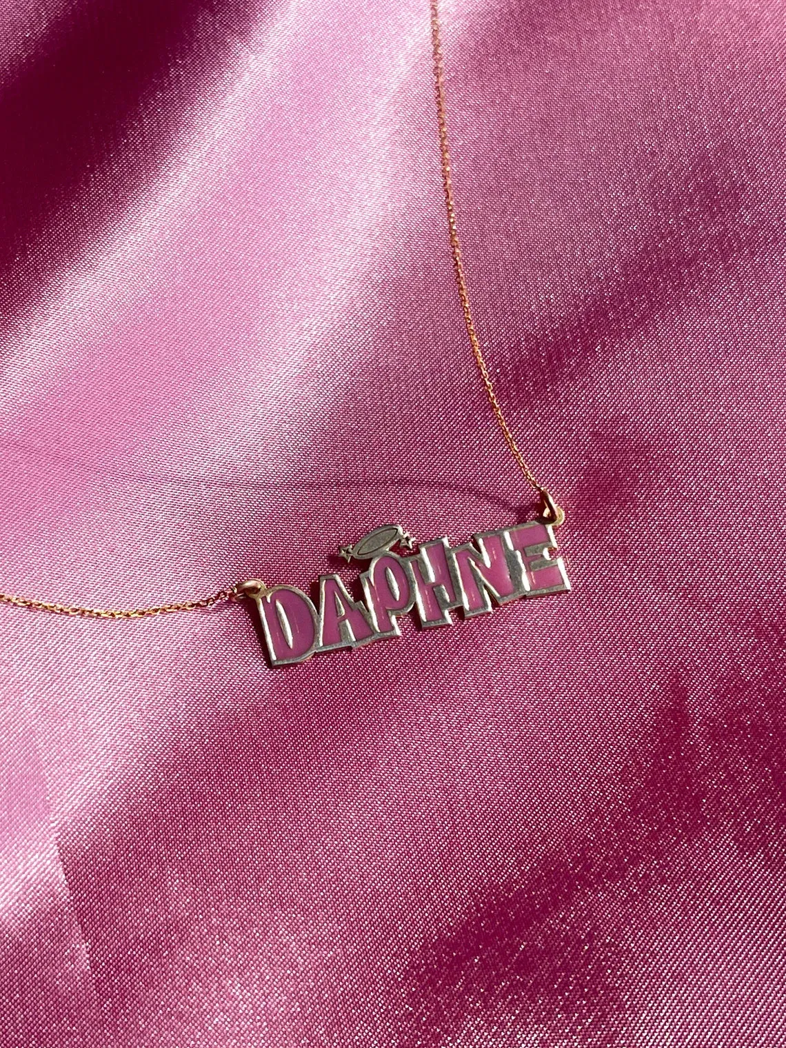 Customizable Brat Name Necklace, 925 Sterling Silver