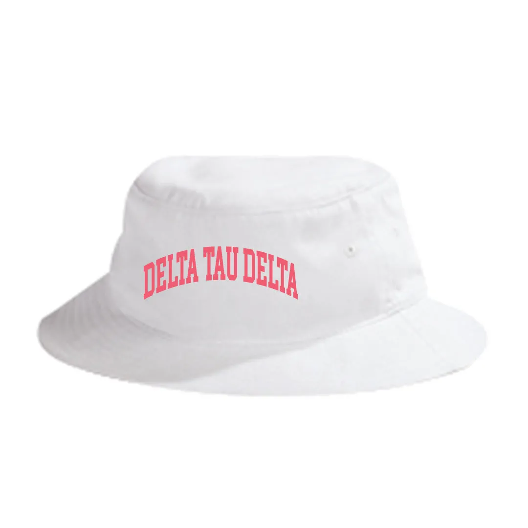 Delt Beach Day White bucket hat