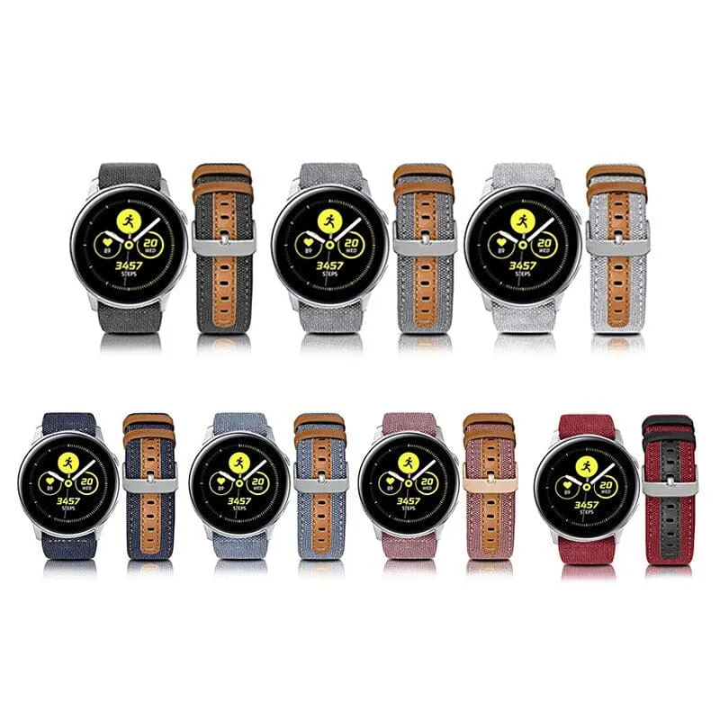 Denim & Leather Watch Straps Compatible with the Ryze Evo Smart Watch