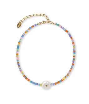 Destination Necklace in Rainbow Opal