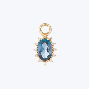 Diana Charm with London Blue Topaz