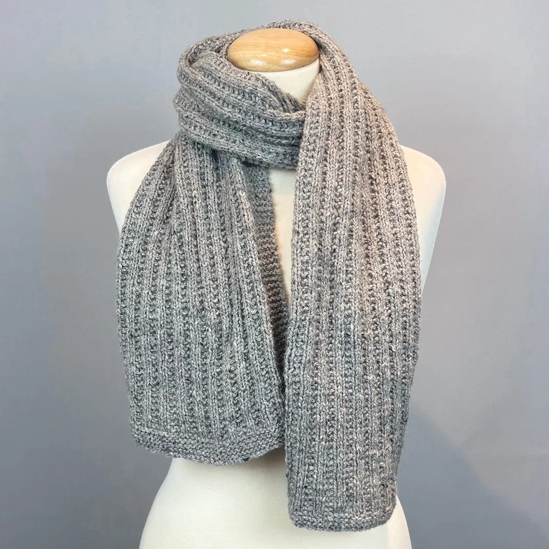 Double Broken Rib Scarf (DK version) Knitting Kit | Queensland Kathmandu DK & Knitting Pattern (#003B)