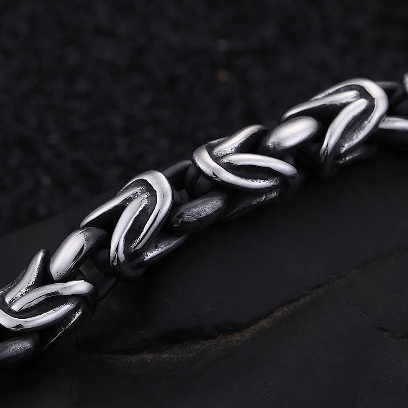 Dragon Hook Titanium Steel Men's Punk Bracelet by Planderful Collection - Stylish Retro European and American Jewelry