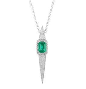 Emerald Spike Necklace