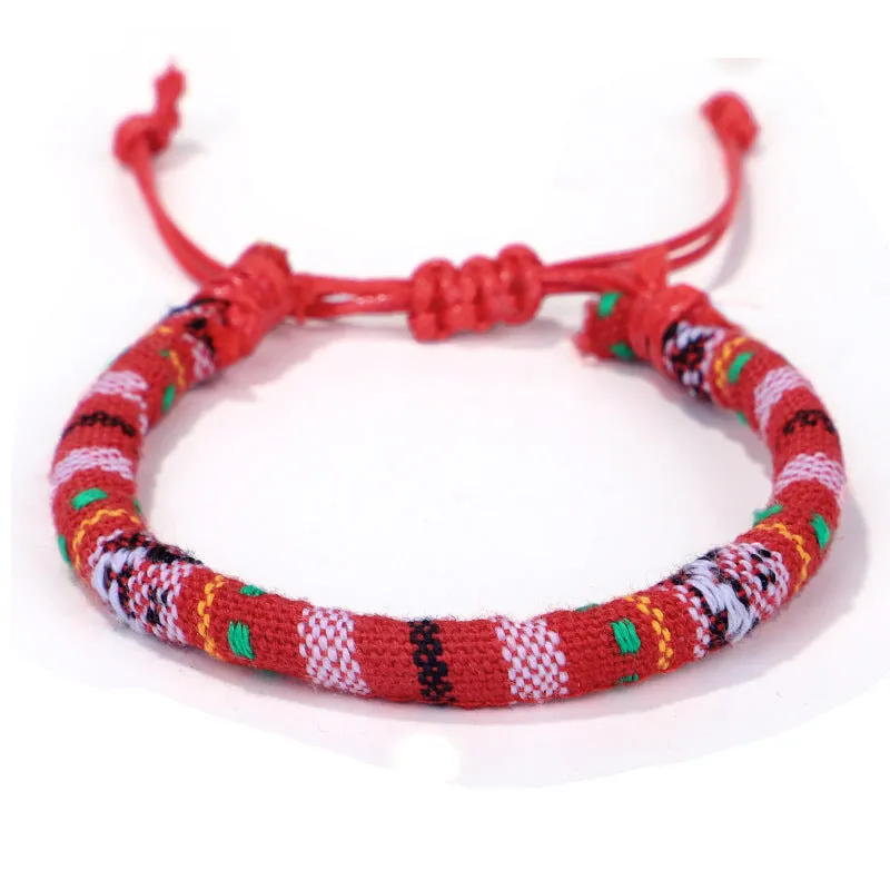 Ethnic Style Colorful Cotton Rope Handwoven Bracelet